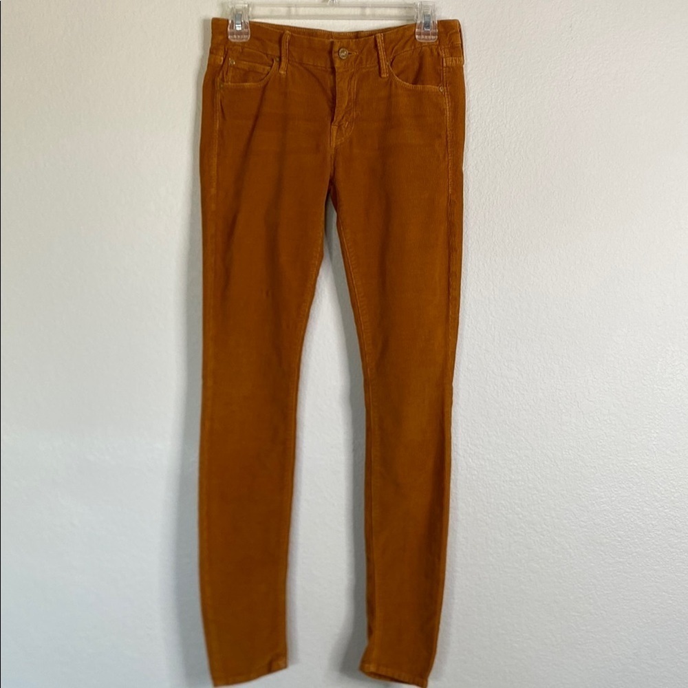 MOTHER Corduroy Pants in Warm Orange women’s 26 skinny